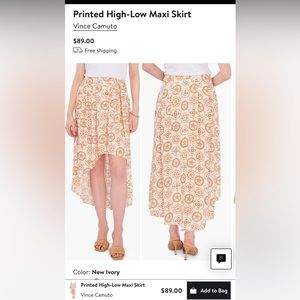 Vince Camuto Desert Summer Skirt M